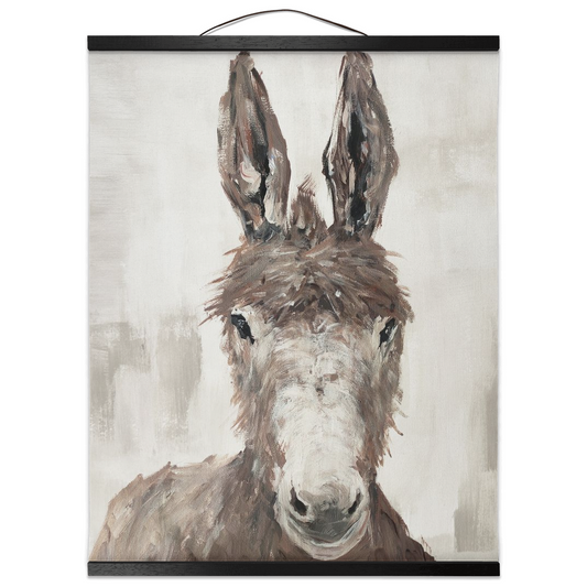 "Donkey" 16x20 Inch Hanging Canvas Wall Art