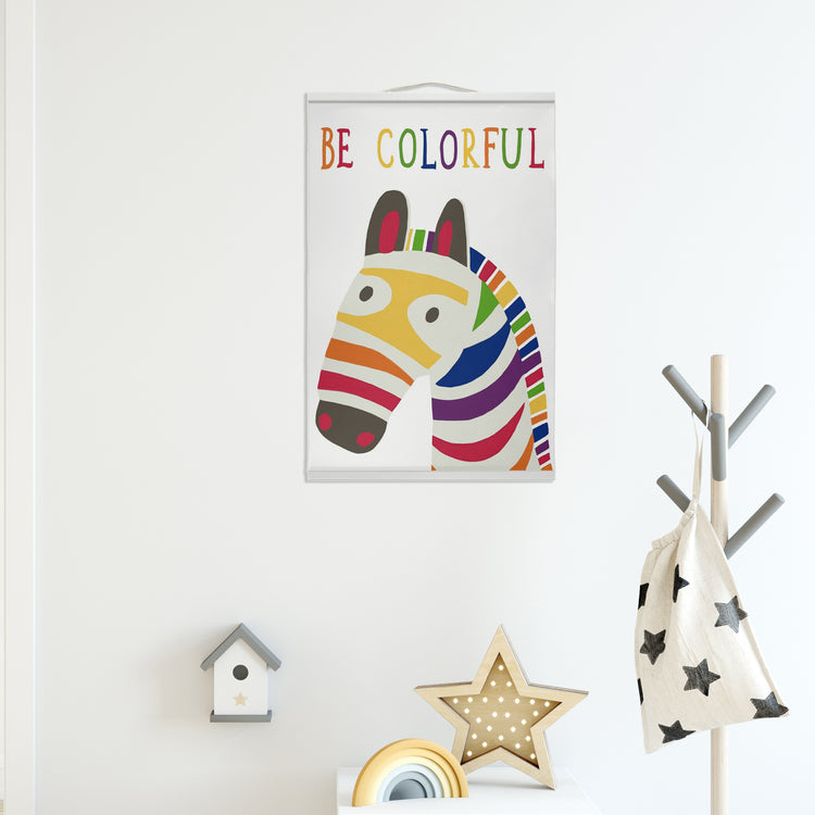 "Be Colorful" 16x24 Hanging Canvas Wall Art