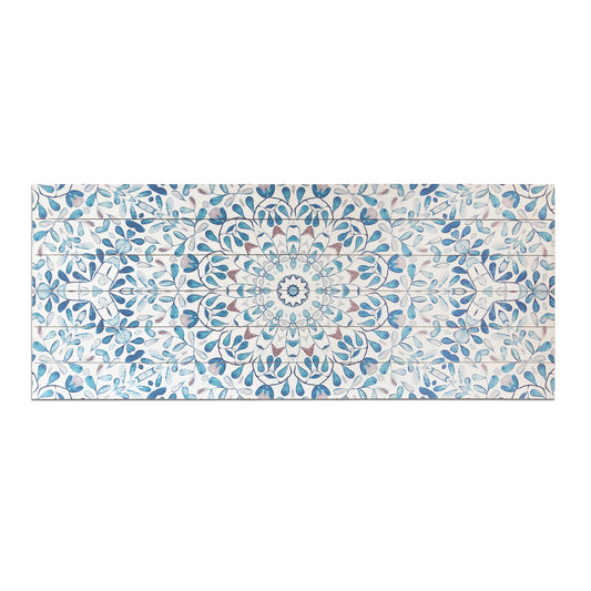 "Ornate Pattern" Watercolor Print on Planked Wood Wall Art