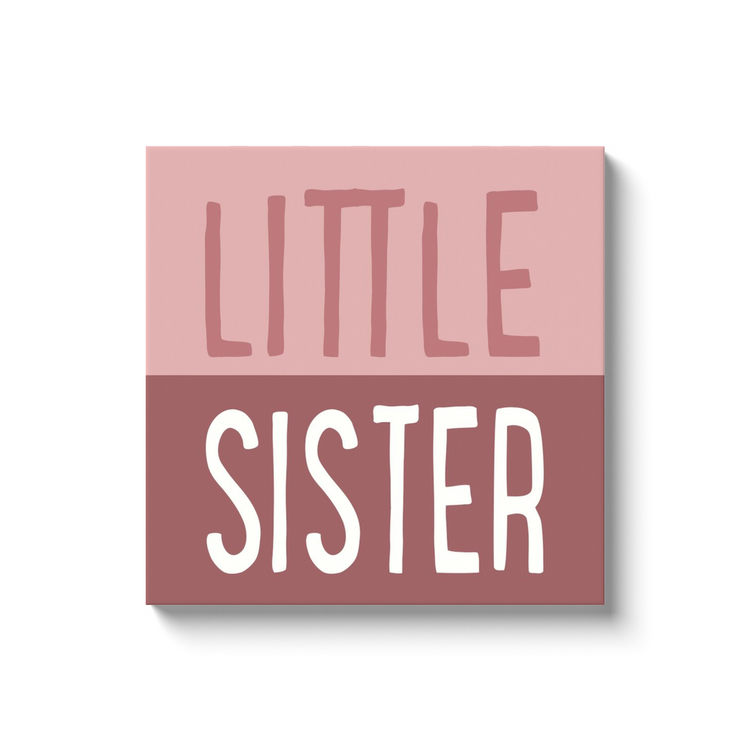 "Little Sister" 24x24 Print on Canvas Wall Art